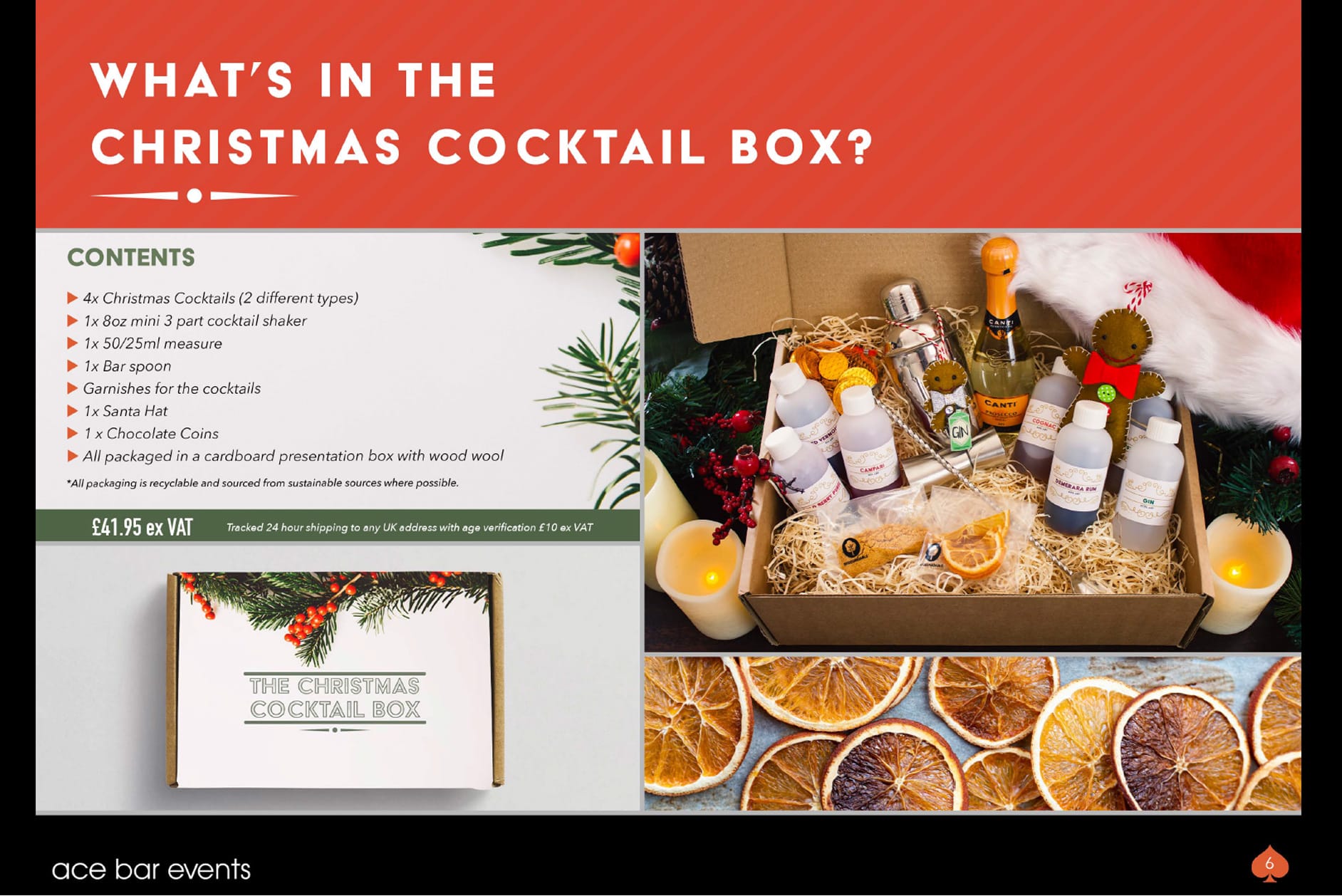 Christmas Cocktail Box by Ace Bar Events