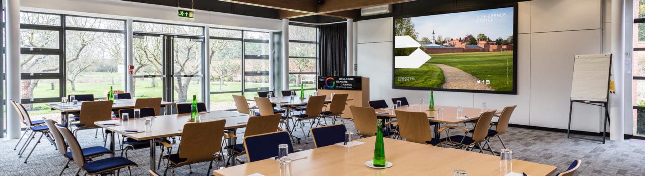 Jameson Watson room in the Wellcome Genome Campus Conference Centre