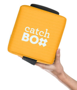 image of a Catchbox microphone